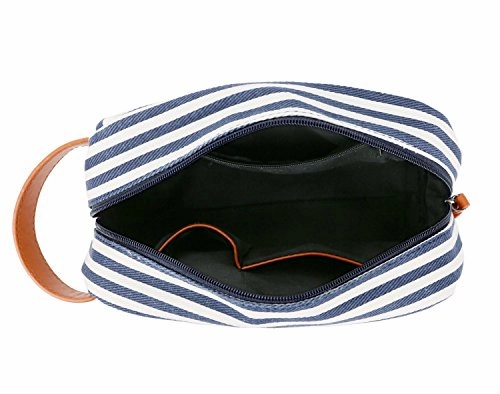 Baosha Xs-01 Canvas Toiletry Bag Shaving Dopp Case Cosmetic Makeup Bag (Blue)