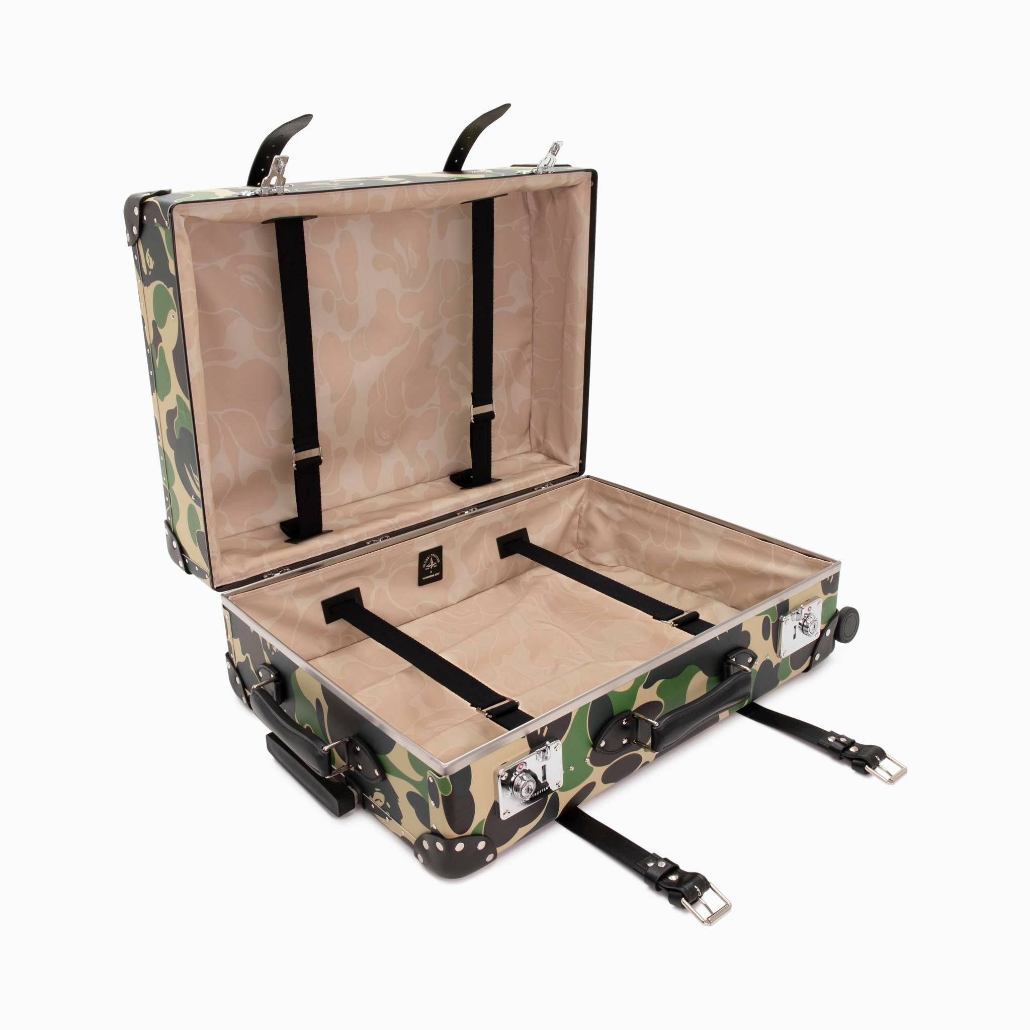 Bape  Large Check-In - 4 Wheels | Green/Black/Chrome