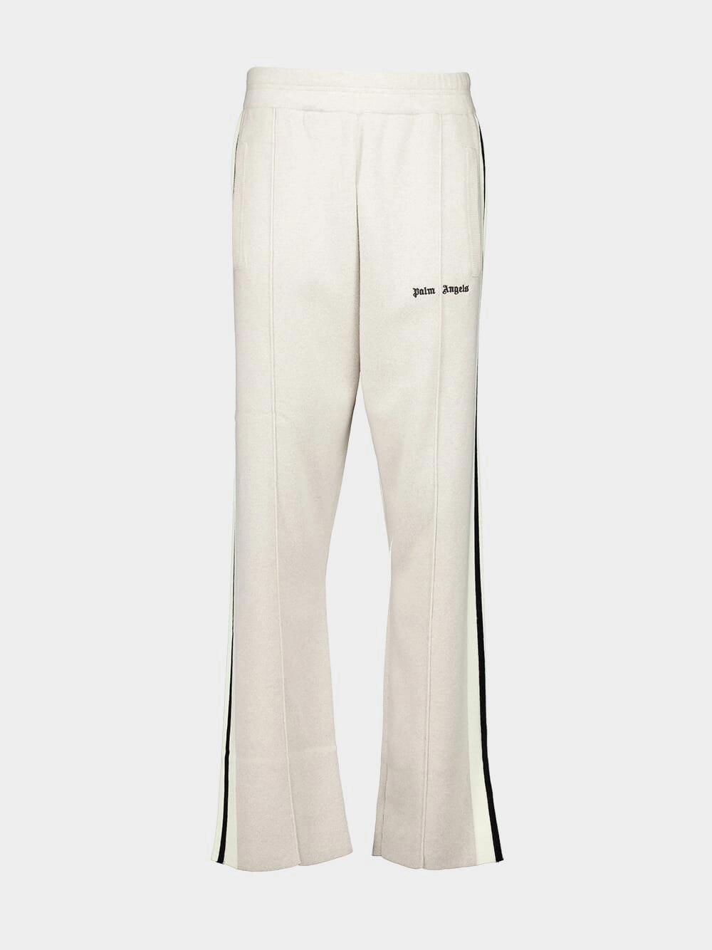 Beige Wool-Cashmere Track Pants