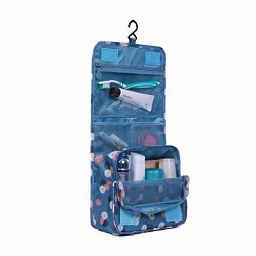 Belivo Portable Hanging Toiletry Bag Travel Cosmetic Bag for Women Makeup with Hanging Hook