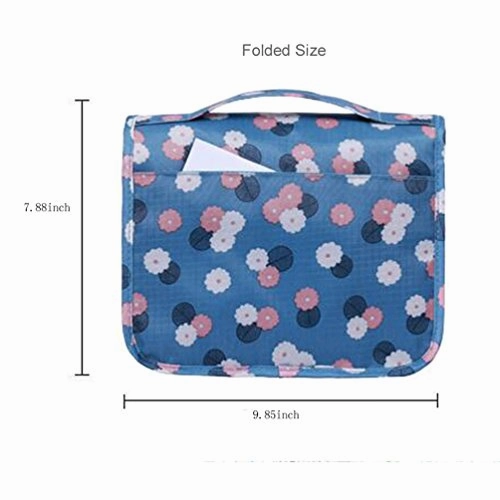 Belivo Portable Hanging Toiletry Bag Travel Cosmetic Bag for Women Makeup with Hanging Hook