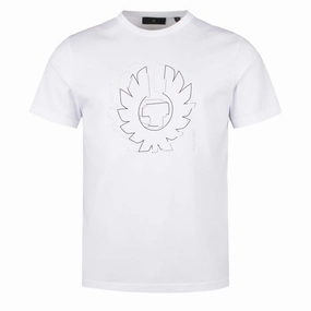 Belstaff Deconstructed Phoenix Graphic T-Shirt White henley shirts online