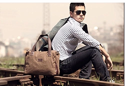 Berchirly Travel Canvas Handbag Tote Duffel Bag Carry on Bags Weekender Overnight Bag