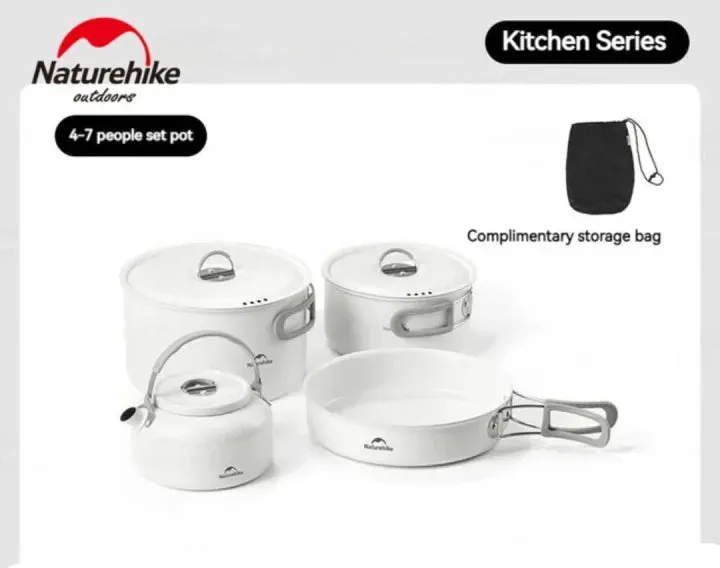 Choose the latest style of 2025 Naturehike Ceramic Non-Stick Pot Set with low price and good quality in our store, you can buy your cheap Items.