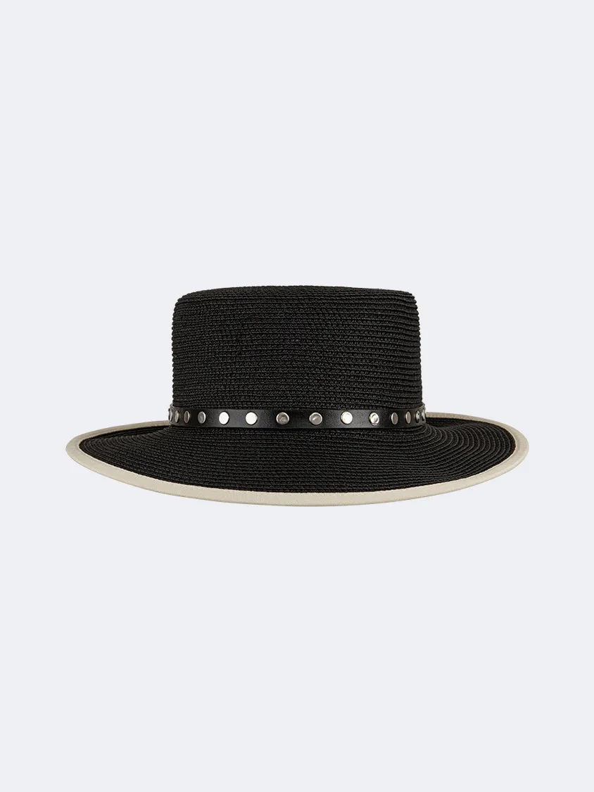 2025 Genuine Best Site For Oil And Gaz Stylish Women Beach Cordobes Hat Beige/Black |Big Coupon Code For Sale , come and orders our Items, the more the cheaper!