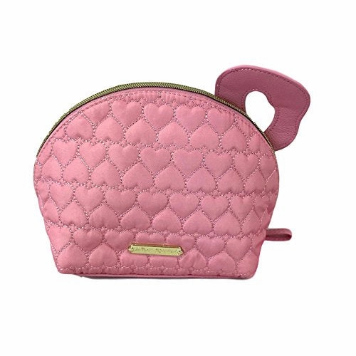 Betsey Johnson Flamingo Kitsch Cosmetic Pink Travel Bag