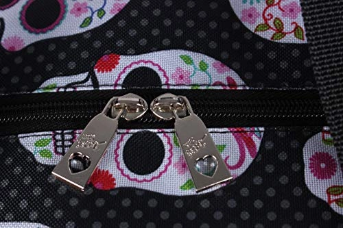 Betsey Johnson Luggage Designer Pattern Suitcase Wheeled Duffel Carry On Bag (Paris Love) (One