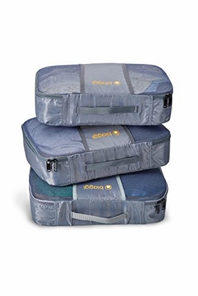 Biaggi Zipcubes- 3 Packing Cubes and Laundry/Shoe Bag - Large - As Seen on Shark Tank
