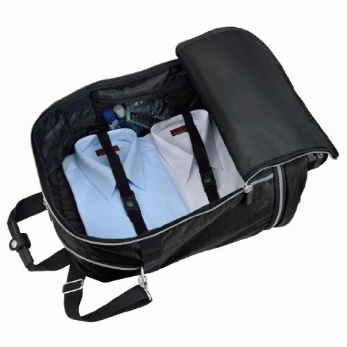Biaggi Zipsak Micro Fold Spinner Carry-On Suitcase - 22-Inch Luggage - As Seen on Shark Tank - Black