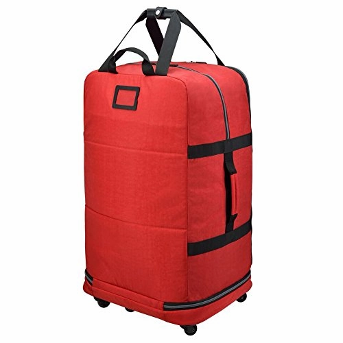 Biaggi Zipsak Micro-Fold Spinner Suitcase - 31-Inch - As Seen on Shark Tank - Red