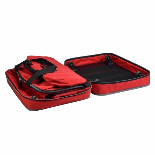 Biaggi Zipsak Micro-Fold Spinner Suitcase - 31-Inch - As Seen on Shark Tank - Red