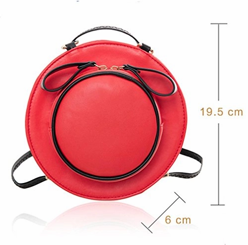 Bibitime Child Derby Hats Design Kids Shoulder Backpack Teens Bow Zipper Crossbody Bag Messenger