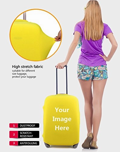 Bigcardesigns Dust-Proof Creative Color Printed Luggage Cover 22-26 Inch