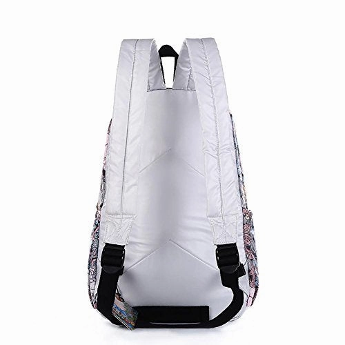 Black Butterfly Women'S Student Backpack For Daypack Backpack School Bag White Red , V