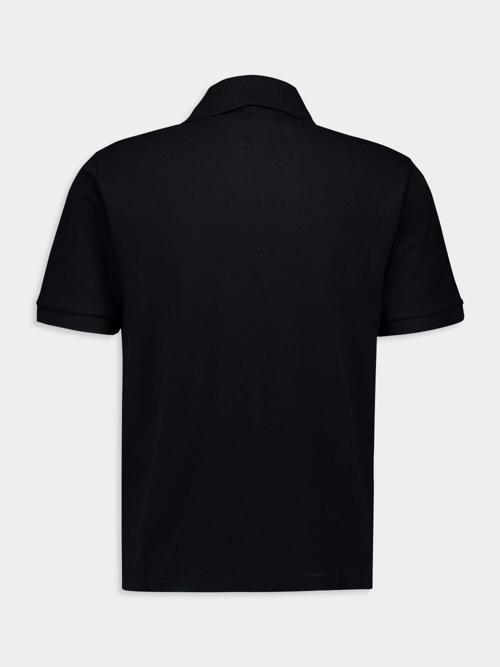Black Cassandre Polo Shirt in Piqu