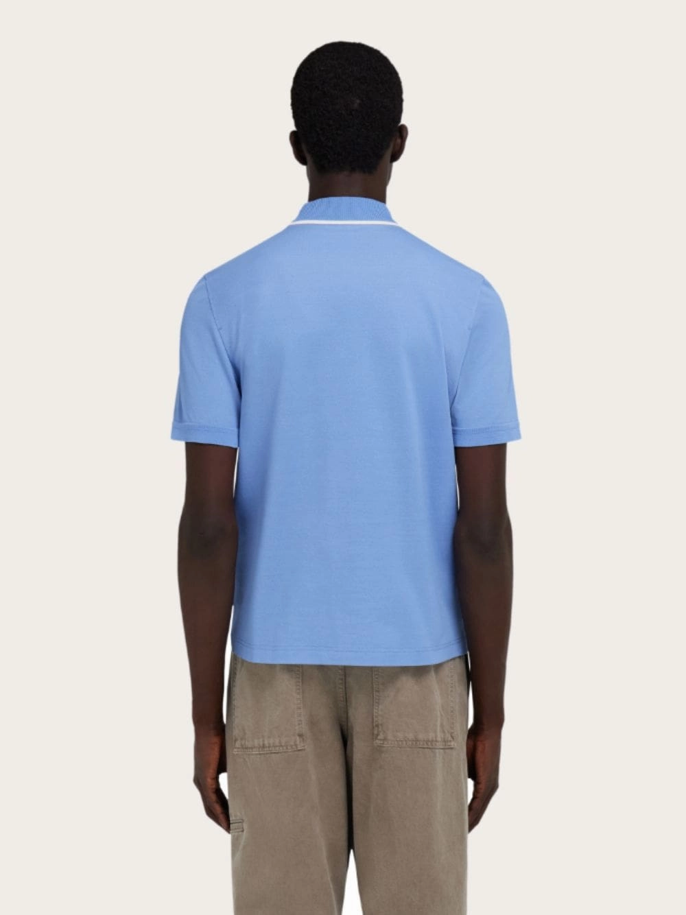 Bluette Cotton Polo with Zip Detail