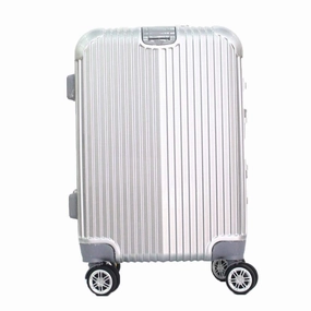 Boarding Suitcase, Wear-Resistant Trolley Case 20 Inch 24 Inch Zipper Suitcase, Checked Suitcase, Black, 24"