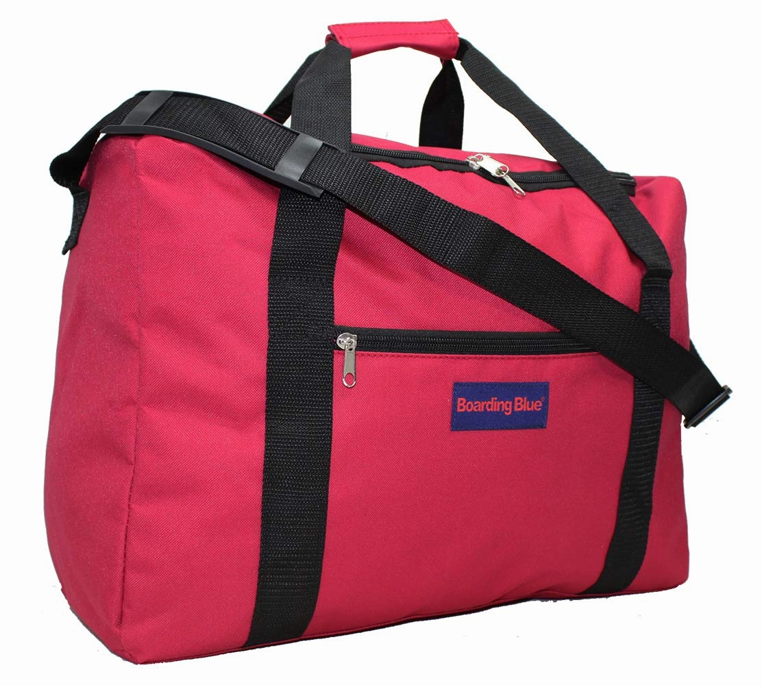 Boardingblue Under Seat 18" Duffel Bag Personal Item for Spirit & Frontier Airlines (Black)