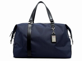 BOPAI-BO | Boston Bag Travel Tote Duffel Bag Carry on Bag Weekender Overnight Bag (Navy)