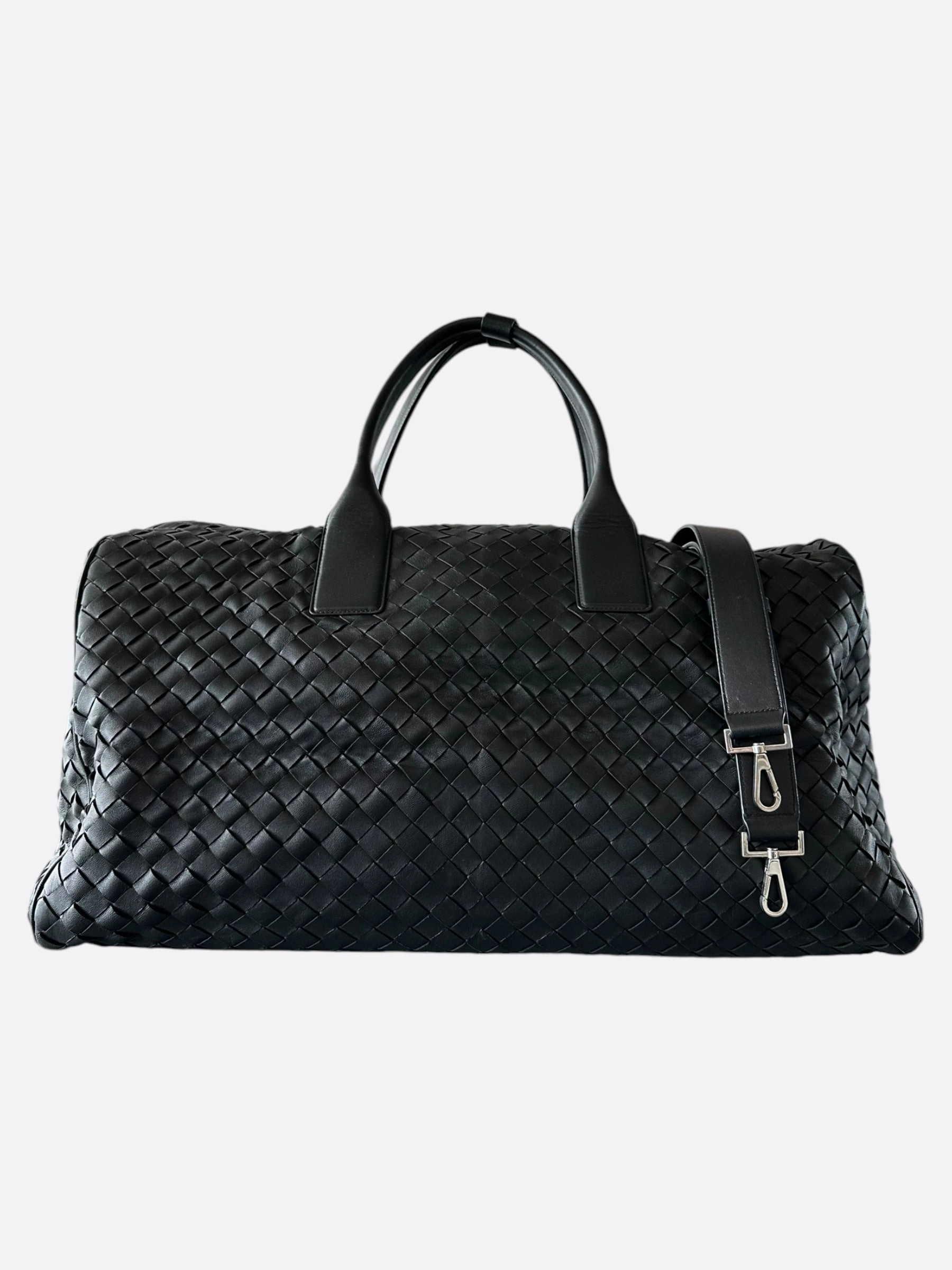 Bottega Veneta Black Large Duffle Bag