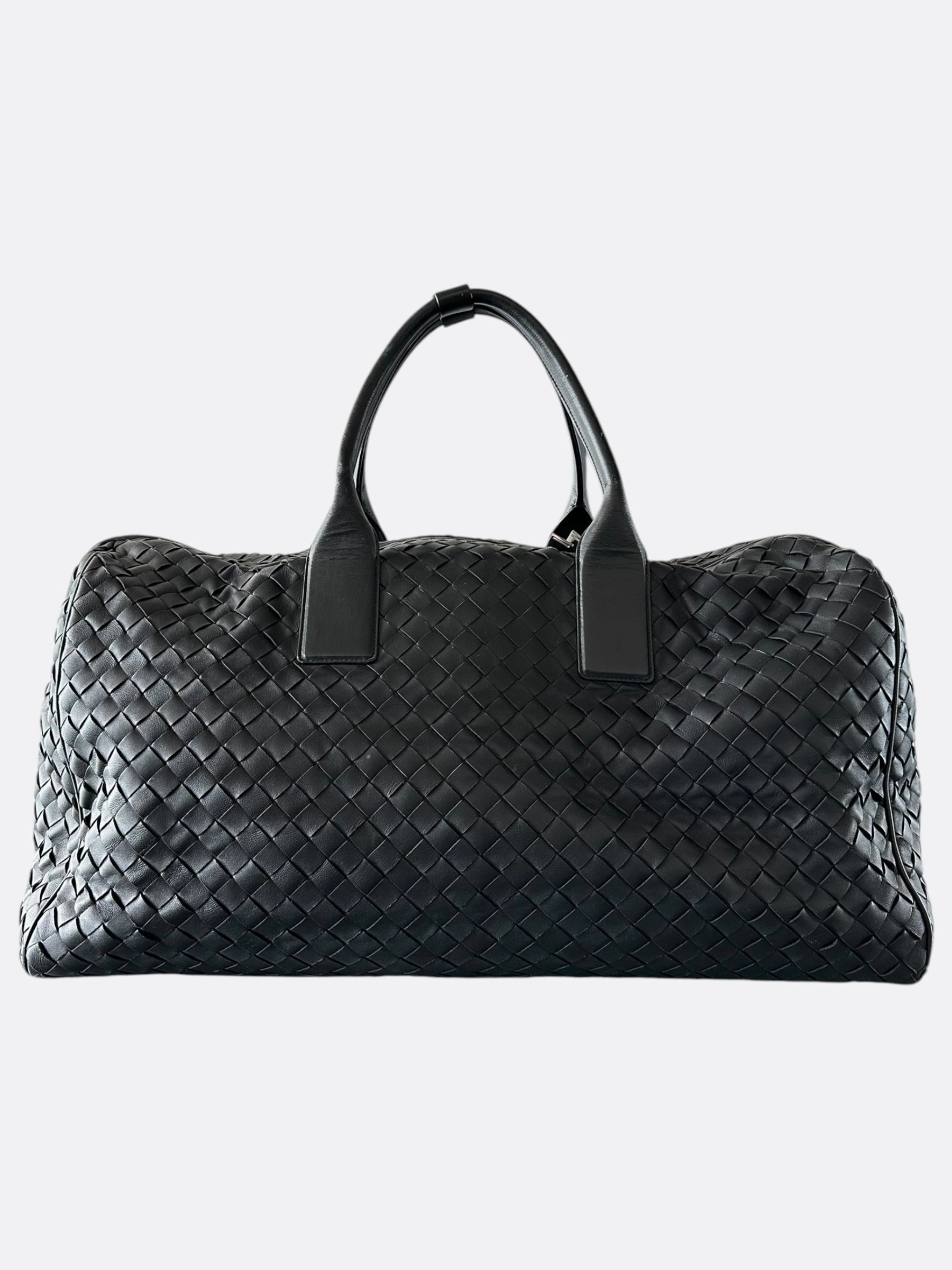 Bottega Veneta Black Large Duffle Bag