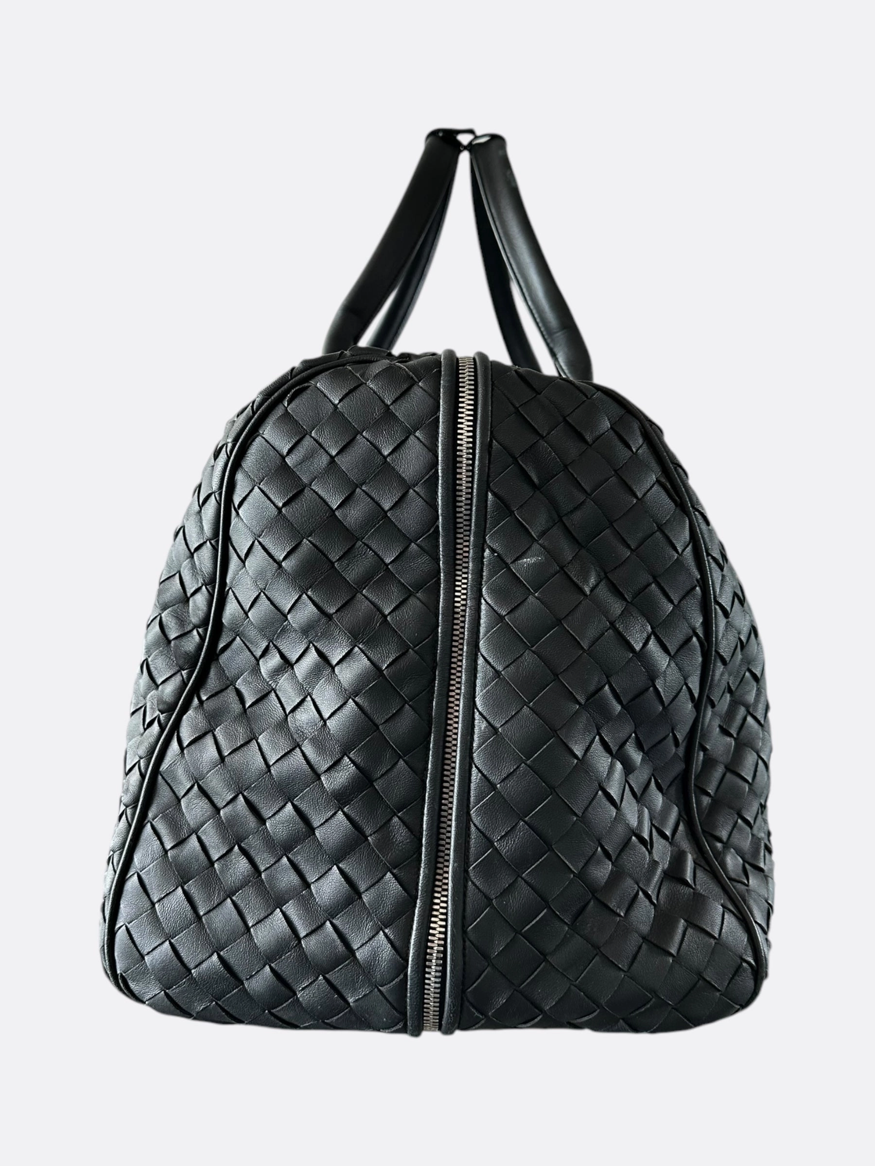 Bottega Veneta Black Large Duffle Bag