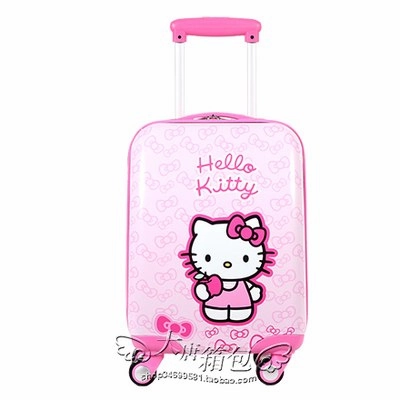 Brand Hello Kitty Cartoon 18 Inch Students Travel Trolley Case Children Boarding Box Anime Girl