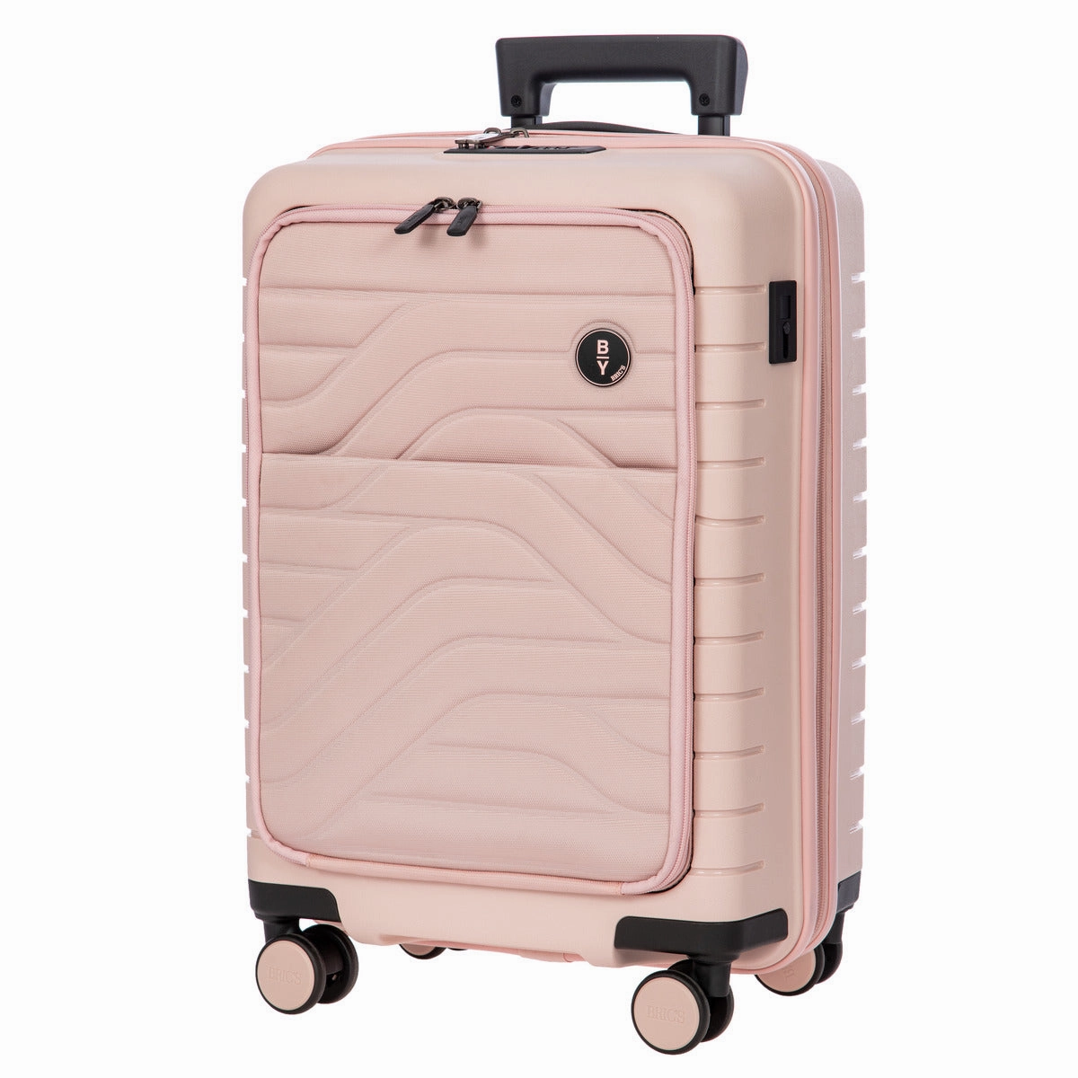 Bric's B Y Ulisse Expandable Spinner with Pocket - 21" Pearl Pink