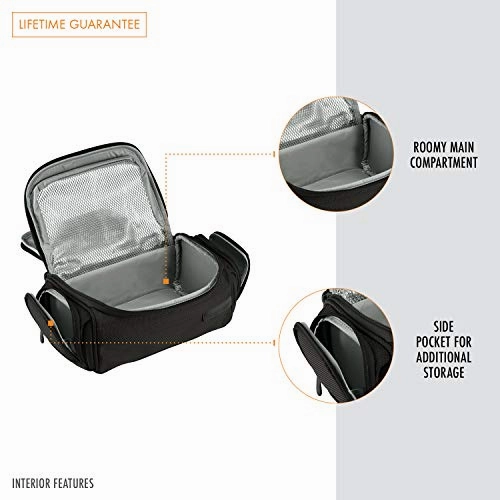 Briggs & Riley Baseline-Executive Toiletry Kit, Black, 4.5x11.5x5.5