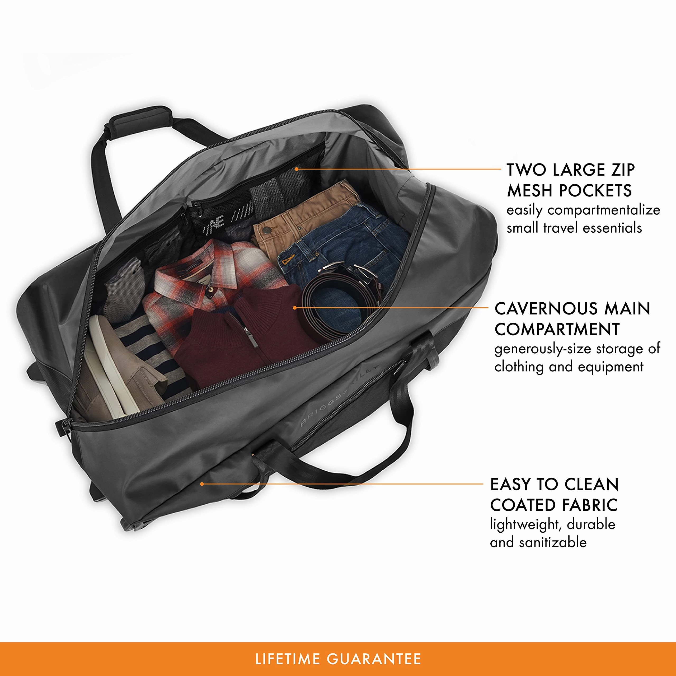 Briggs & Riley Extra Large Softside 2-Wheel Rolling Duffel, 32"