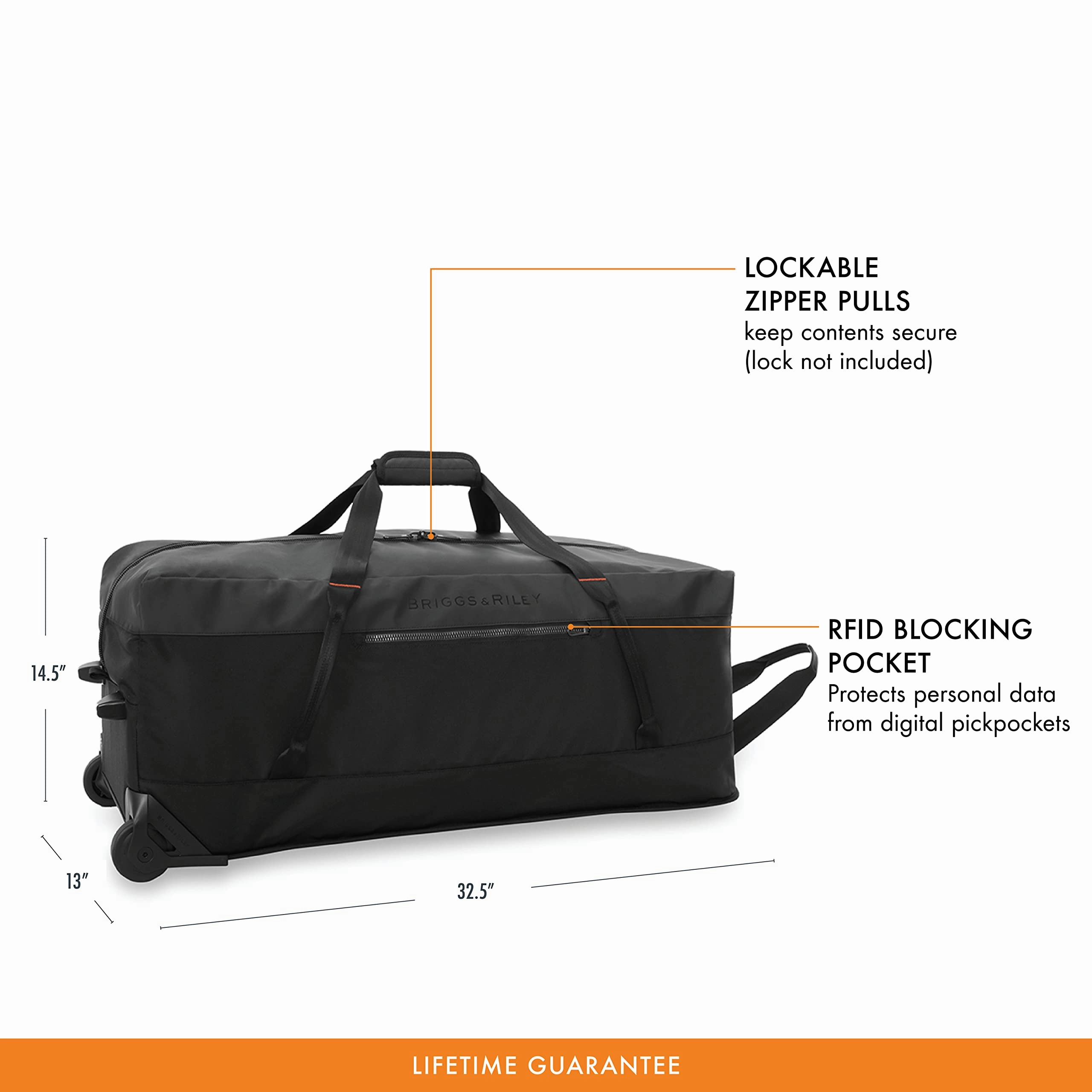 Briggs & Riley Extra Large Softside 2-Wheel Rolling Duffel, 32"