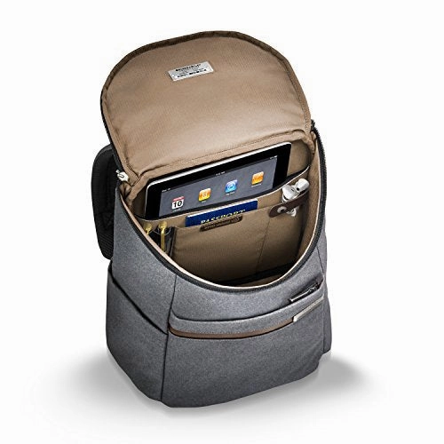 Briggs & Riley Kinzie Street, Small Wide Mouth Backpack, Grey