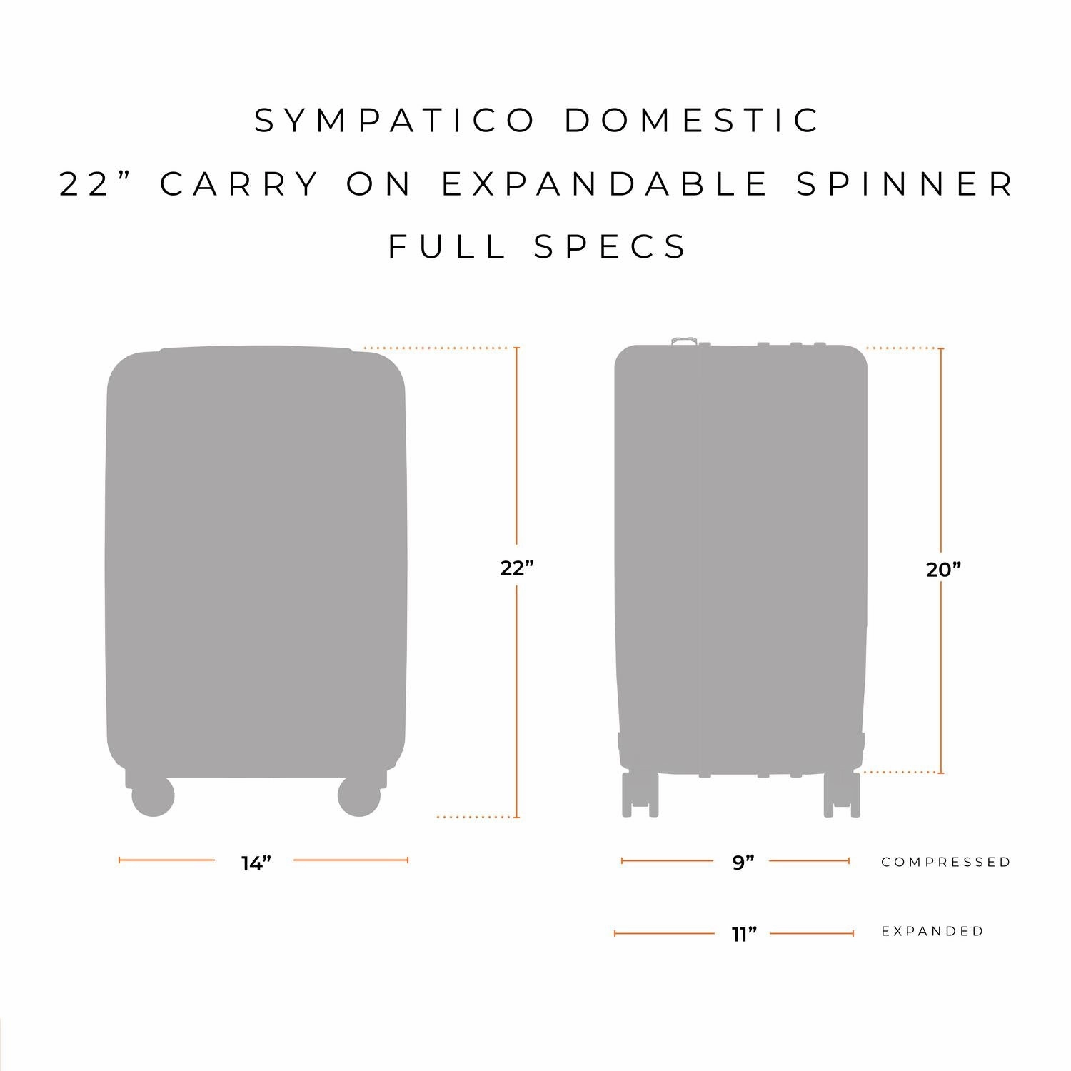 Briggs & Riley Sympatico Domestic 22" Carry-On Expandable Spinner