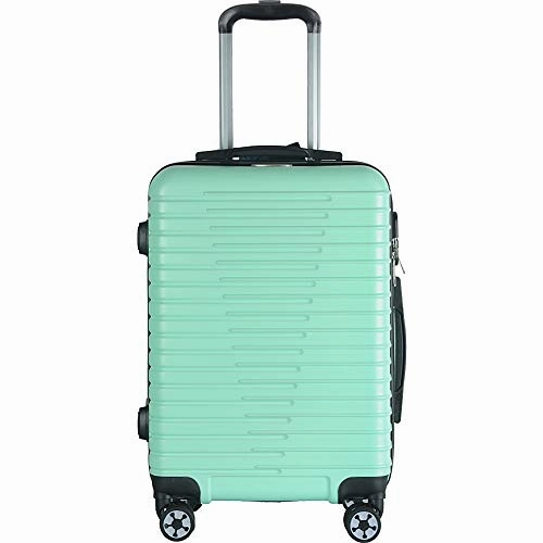 Brio Luggage Eco Light 3 Piece Hardside Spinner Luggage Set (Light Blue)