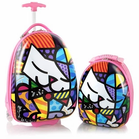 Britto For Kids Kitty Luggage And Backpack Set