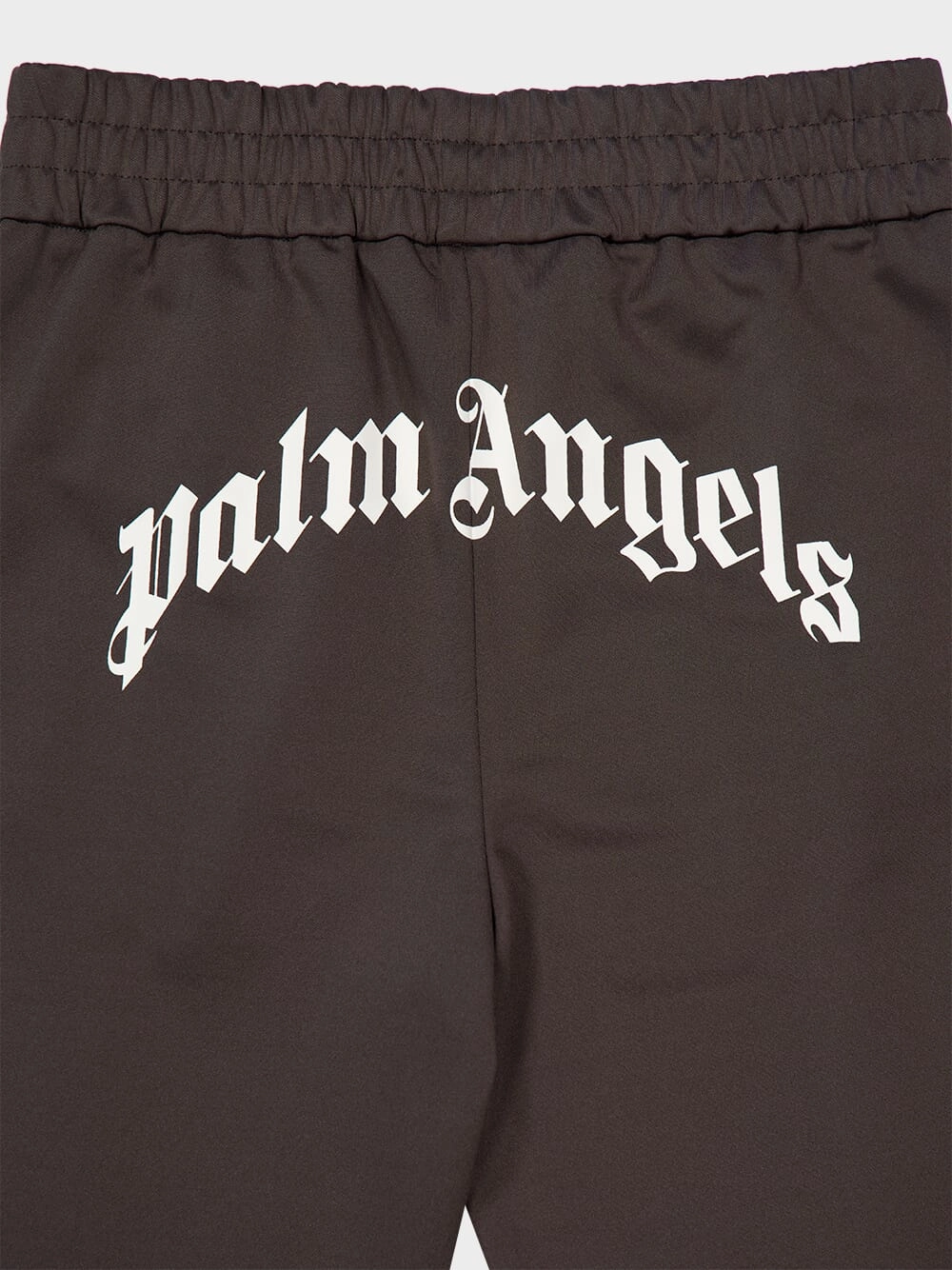 Brown Curved Logo Track Pants