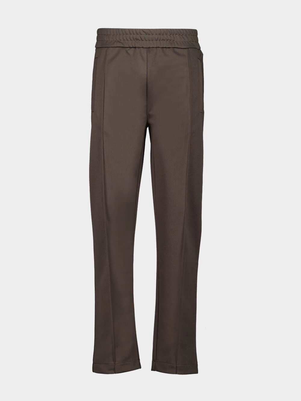 Brown Curved Logo Track Pants Bottoms Mens - cheap mens shorts online