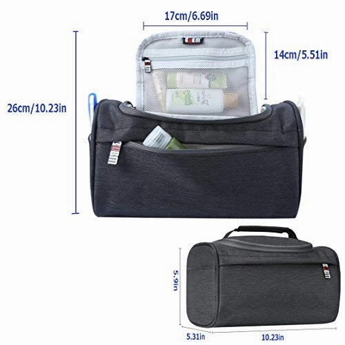 BUBM Toiletry Bag Waterproof and Scratchproof Bathroom Shower Bags,Travel Organizer for