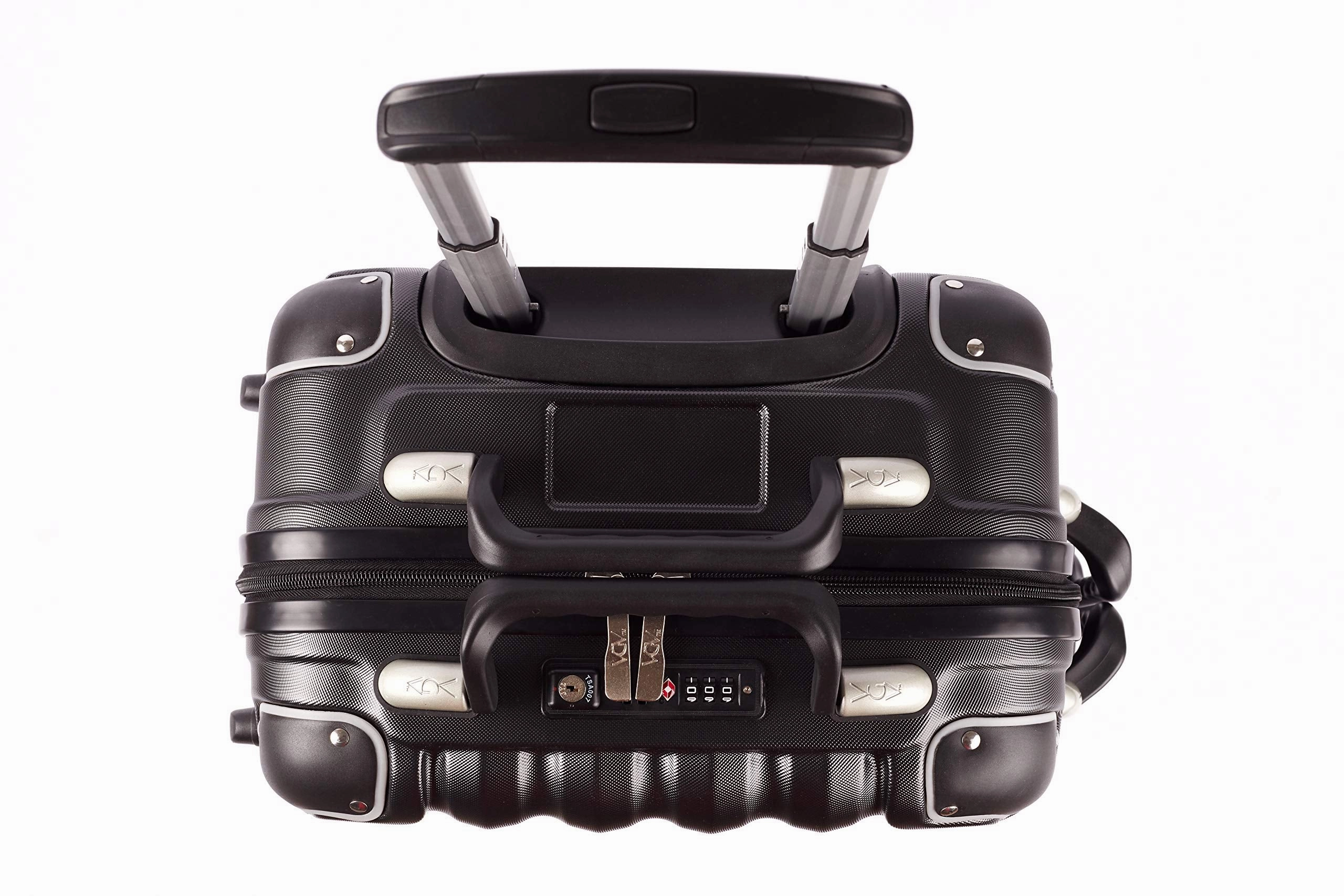 Bundle - 2 items: VinGardeValise Wine Travel Suitcase 12 & 5-bottle - Grande 05, Silver and Piccolo 01, Black