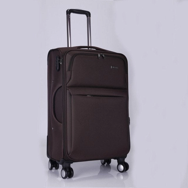 Business Travel Rolling Luggage Men Women Airplane Suitcase Clothing Carry On Trolley Fabric Soft