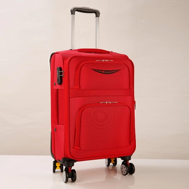 Business Travel Rolling Luggage Men Women Airplane Suitcase Clothing Carry On Trolley Fabric Soft