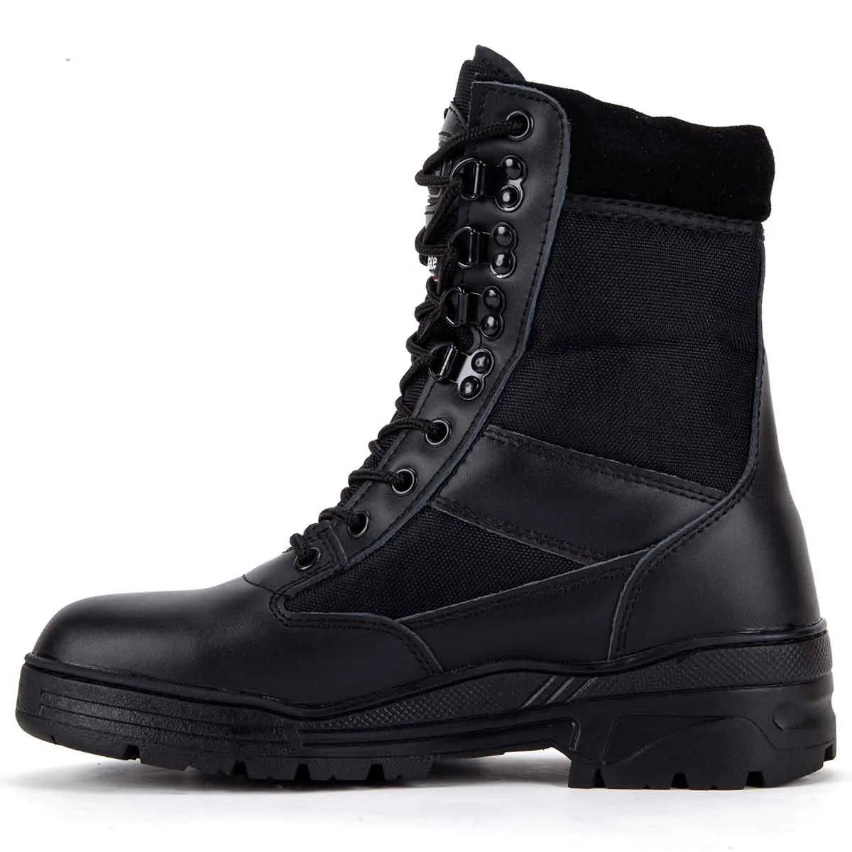 Get your latest styles of 2025 Kombat Black Half Leather Patrol Boot , top quality and best price, bottom price.