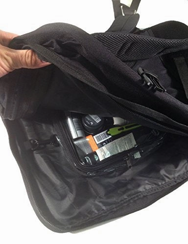 Cabin Max Palermo Carry-on luggage Cabin bag Detachable Toiletry Bag 44 litres (Black)