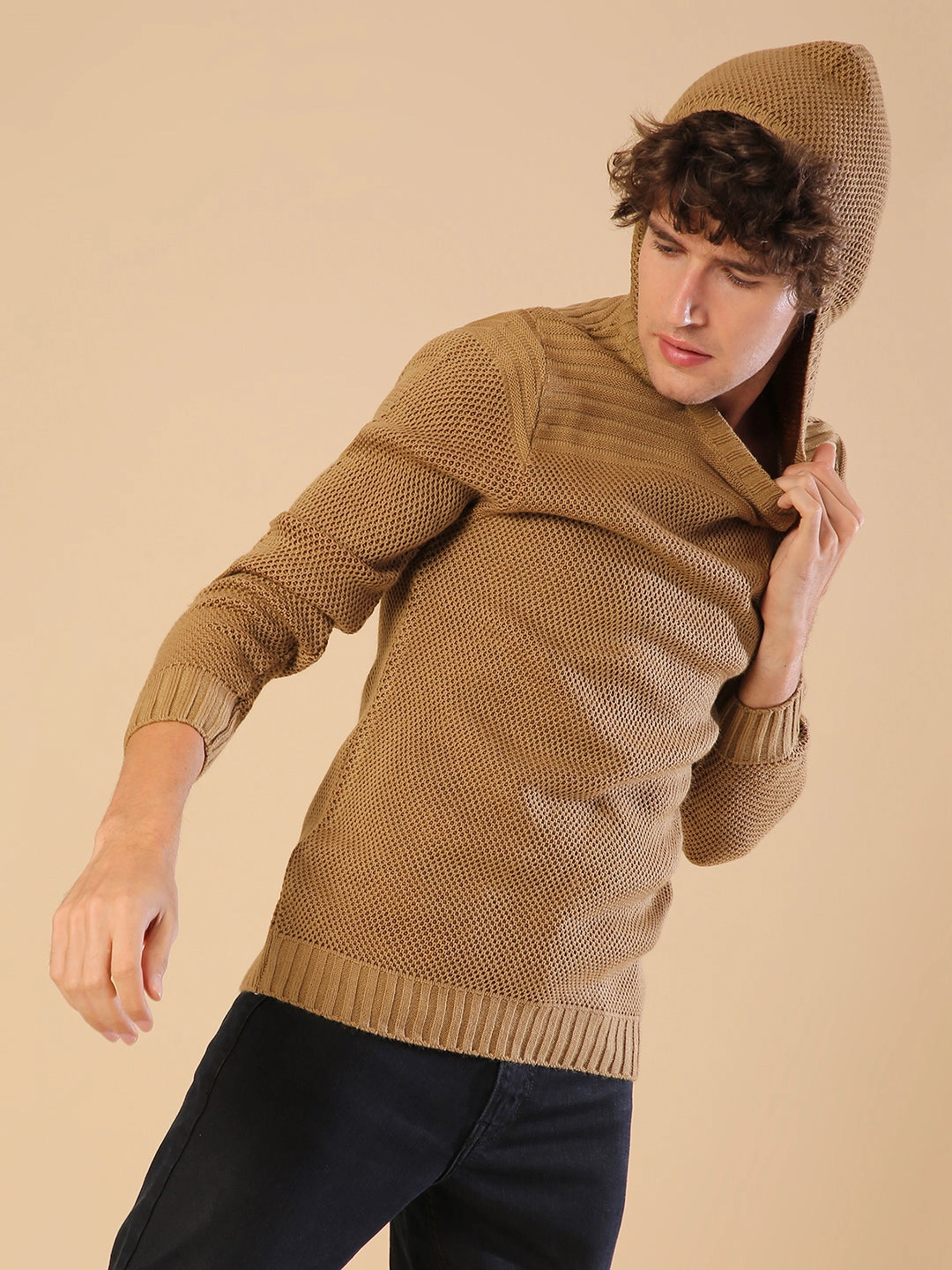 Campus Sutra Men Solid Full Sleeve Stylish Casual Sweaters chunky knit discount