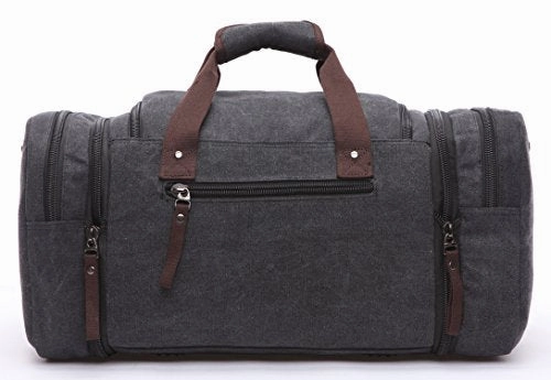 Canvas Duffel Bag, Aidonger Vintage Canvas Weekender Bag Travel Bag Sports Duffel with Shoulder