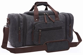 Canvas Duffel Bag, Aidonger Vintage Canvas Weekender Bag Travel Bag Sports Duffel with Shoulder
