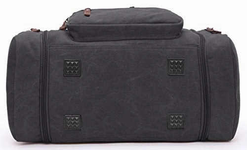 Canvas Duffel Bag, Aidonger Vintage Canvas Weekender Bag Travel Bag Sports Duffel with Shoulder