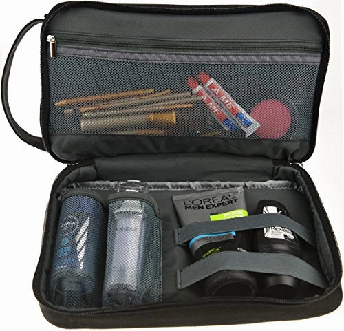 Canvas Toiletry Bag - Large Dopp Kit For Men & Women - The Perfect Travel Essentials Organizer 