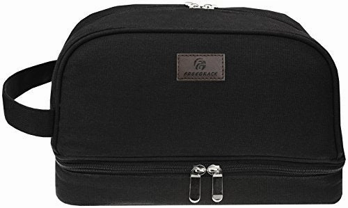 Canvas Toiletry Bag - Large Dopp Kit For Men & Women - The Perfect Travel Essentials Organizer 