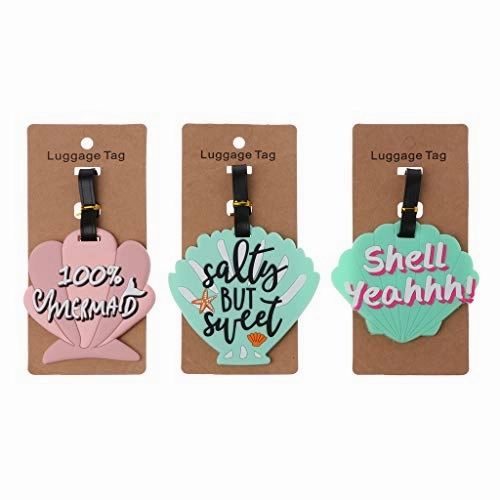Carise Creative Cartoon Shell Travel Luggage Tags Silica Gel Girl Suitcase ID Holder Baggage